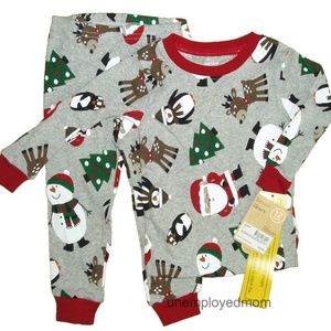 Christmas Santa Pajamas Carters Sleepwear Boys